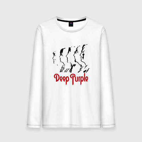 Мужской лонгслив Deep Purple: Faces / Белый – фото 1