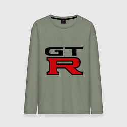 Лонгслив хлопковый мужской Gtr, цвет: авокадо