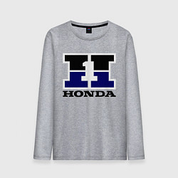 Лонгслив хлопковый мужской Honda, цвет: меланж