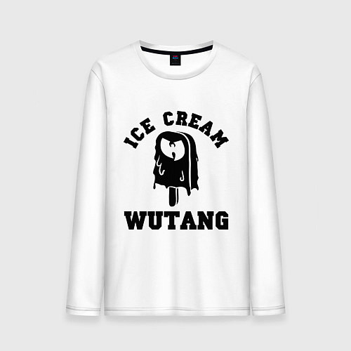 Мужской лонгслив Wu-Tang: Ice cream / Белый – фото 1