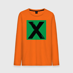 Лонгслив хлопковый мужской Ed Sheeran X цвета оранжевый — фото 1