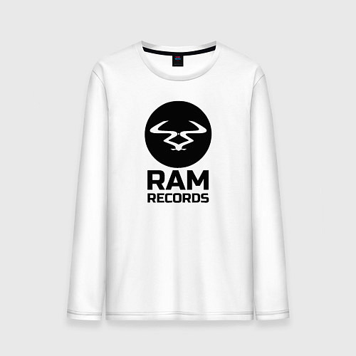 Мужской лонгслив Ram Records / Белый – фото 1