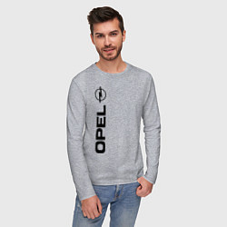 Лонгслив хлопковый мужской OPEL, цвет: меланж — фото 2