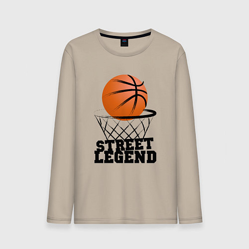 Мужской лонгслив Баскетбол / Миндальный – фото 1