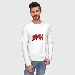 Лонгслив хлопковый мужской DMX, цвет: белый — фото 2