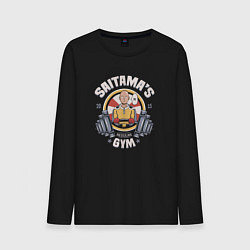 Лонгслив хлопковый мужской Saitama's Gym, цвет: черный