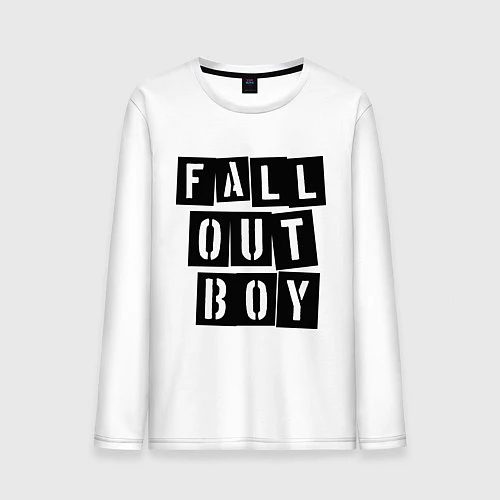 Мужской лонгслив Fall Out Boy: Words / Белый – фото 1