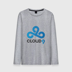 Лонгслив хлопковый мужской Cloud9, цвет: меланж