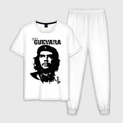 Пижама хлопковая мужская Che Guevara, цвет: белый