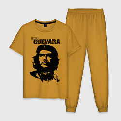 Пижама хлопковая мужская Che Guevara, цвет: горчичный