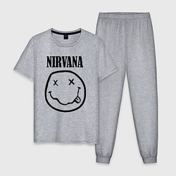 Пижама хлопковая мужская Nirvana, цвет: меланж