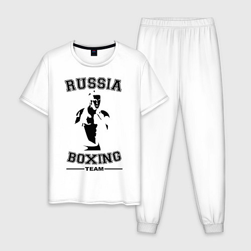 Мужская пижама Russia Boxing Team / Белый – фото 1