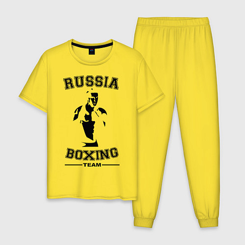 Мужская пижама Russia Boxing Team / Желтый – фото 1