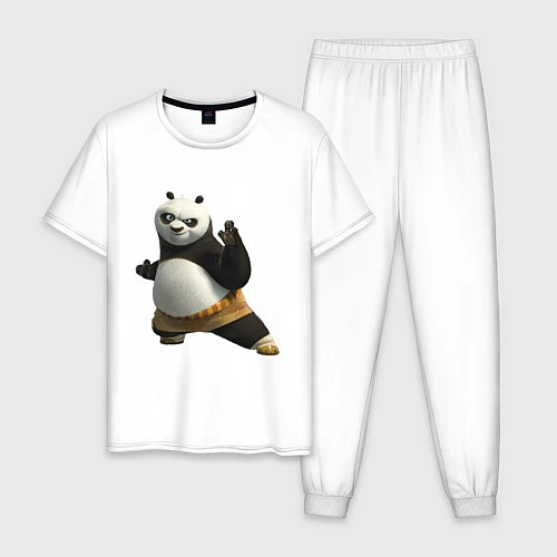 Мужская пижама Кунг фу Панда / Белый – фото 1