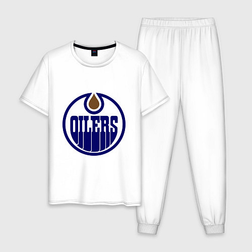 Мужская пижама Edmonton Oilers / Белый – фото 1