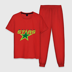 Пижама хлопковая мужская Dallas Stars, цвет: красный
