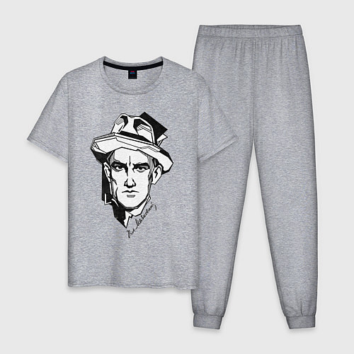 Мужская пижама Маяковский / Меланж – фото 1