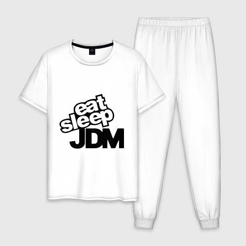 Мужская пижама Eat sleep jdm / Белый – фото 1