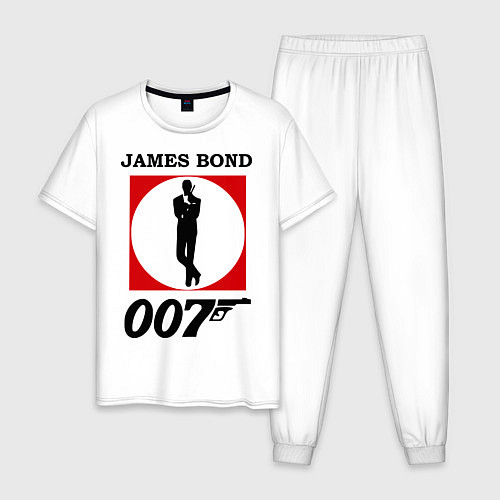 Мужская пижама James Bond 007 / Белый – фото 1