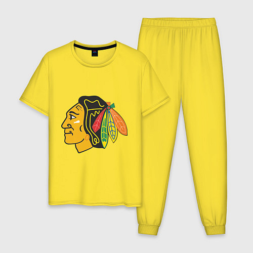 Мужская пижама Chicago Blackhawks: Kane / Желтый – фото 1