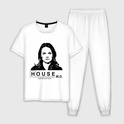 Мужская пижама House MD: Addiction / Белый – фото 1
