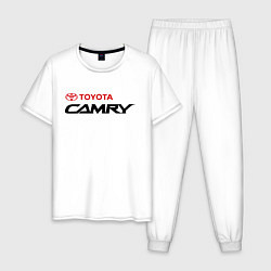 Пижама хлопковая мужская Toyota Camry, цвет: белый