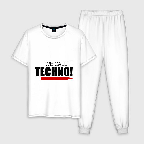 Мужская пижама We call it Techno / Белый – фото 1