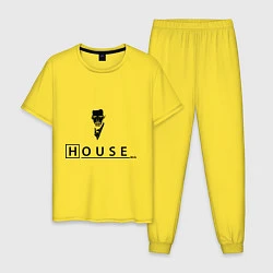 Пижама хлопковая мужская House M.D., цвет: желтый