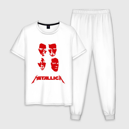 Мужская пижама Metallica kvartet / Белый – фото 1