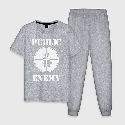 Мужская пижама Public Enemy / Меланж – фото 1