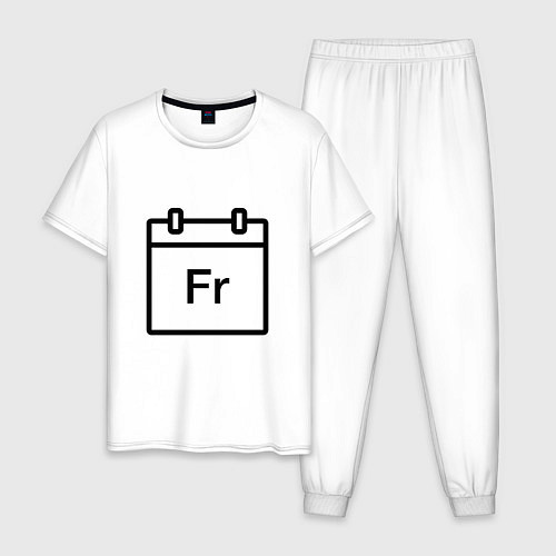 Мужская пижама Фублока Fr / Белый – фото 1