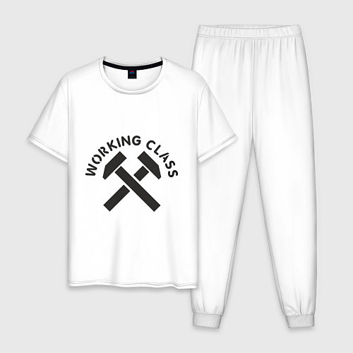 Мужская пижама Working class / Белый – фото 1