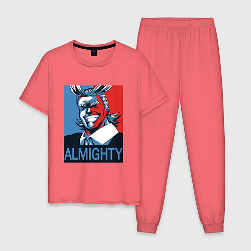 Мужская пижама Моя геройская академия / Коралловый – фото 1