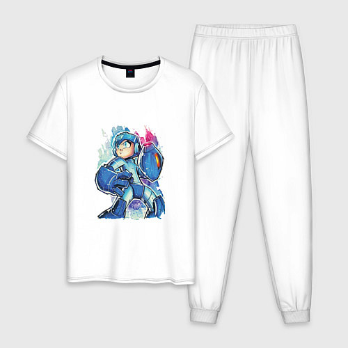 Мужская пижама Mega man / Белый – фото 1