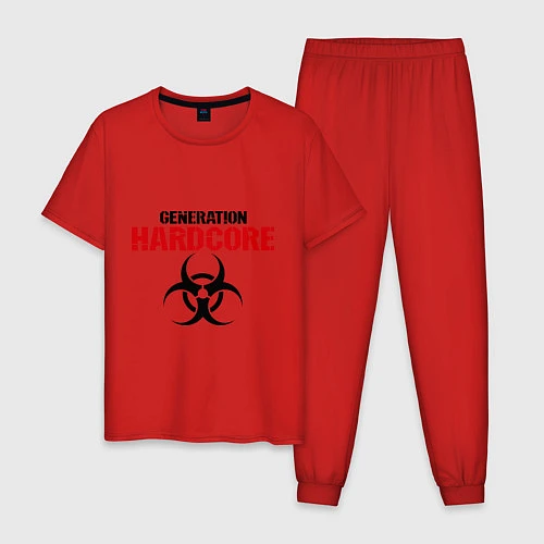 Мужская пижама Generation Hardcore / Красный – фото 1