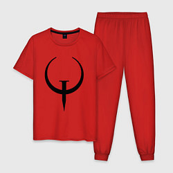 Пижама хлопковая мужская Quake champions, цвет: красный