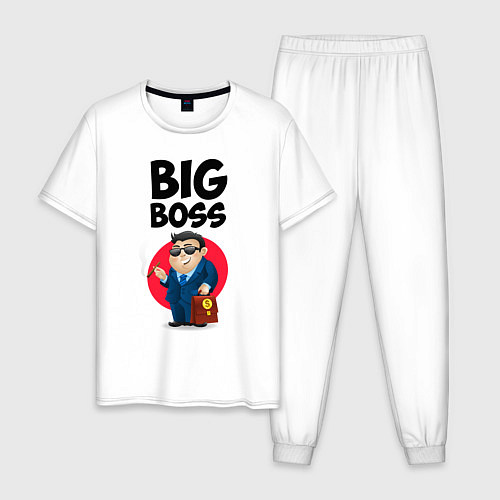 Мужская пижама Big Boss / Начальник / Белый – фото 1