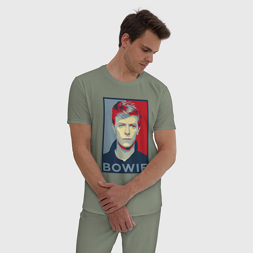 Мужская пижама Bowie Poster / Авокадо – фото 3