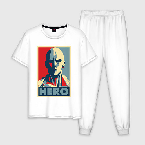 Мужская пижама Saitama Hero / Белый – фото 1