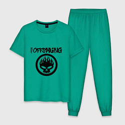 Пижама хлопковая мужская The Offspring, цвет: зеленый