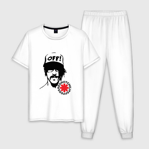 Мужская пижама Red Hot Chili Peppers: Off / Белый – фото 1