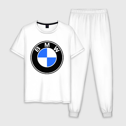 Мужская пижама Logo BMW / Белый – фото 1