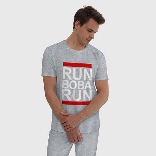 Мужская пижама Run Вова Run / Меланж – фото 3
