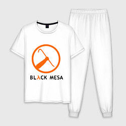 Пижама хлопковая мужская Black mesa: Scrap, цвет: белый