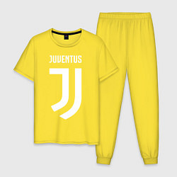Пижама хлопковая мужская FC Juventus, цвет: желтый