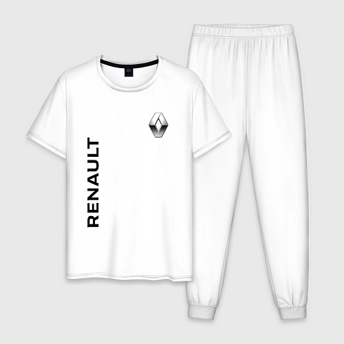 Мужская пижама Renault Style / Белый – фото 1