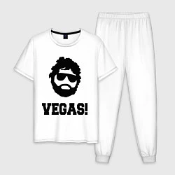 Пижама хлопковая мужская Vegas Guy, цвет: белый