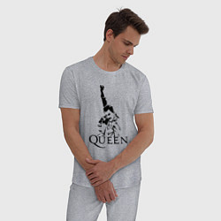 Пижама хлопковая мужская Queen: Rock You, цвет: меланж — фото 2
