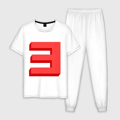 Мужская пижама Eminem: Big E / Белый – фото 1