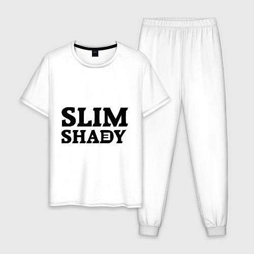 Мужская пижама Slim Shady: Big E / Белый – фото 1